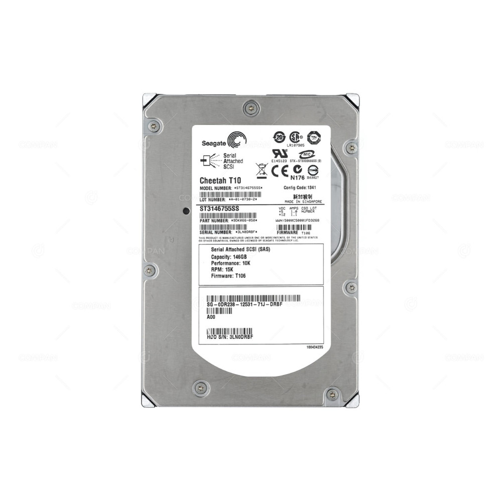 DR238 DELL HDD 146GB 10K SAS 3G 3.5" LFF HOT-SWAP